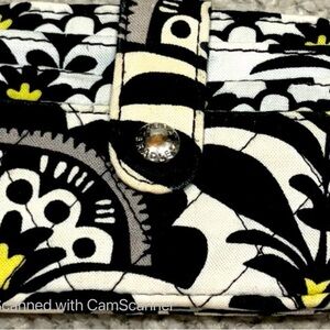 Vera Bradley Black and White Floral Clutch